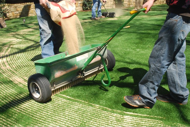 Toronto artificial grass installation - base layer